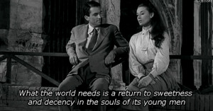 ... hepburn, black and white, gif, gregory peck, it moves, roman holiday