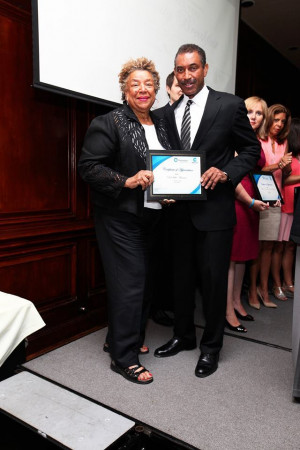 DuSable Museum’s Dr. Carol Adams with Earl Jones, Clear Channel's ...
