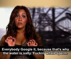 Everybody Google it, because that’s why the water is salty. F*cken ...