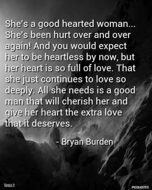 Good hearted woman