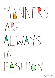 Quote Art Manners Kitchen