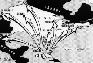 Some of the Soviet missiles in Cuba had a strike range of up to 2200 ...