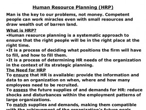 Hr Planning ,Recruitment&Selection