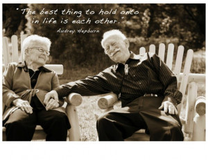 true love is growing old together