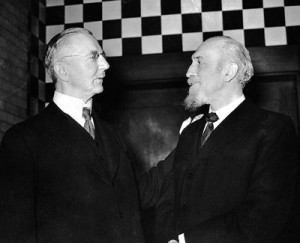 Hitler’s banker Hjalmar Schacht (above left) and Bank of England’s ...