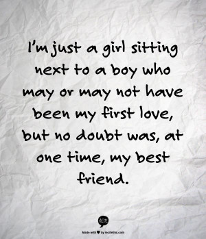 quotes, best friend quotes, I’m just a girl sitting next ...