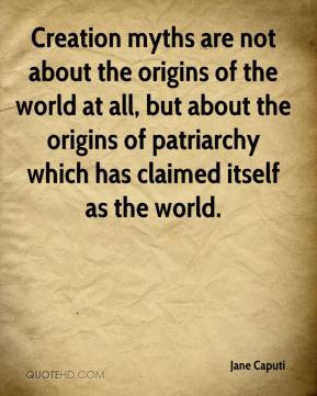 Creation myths are not about the origins of the world at all, but ...