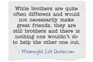 Meaningful Brother Quotes