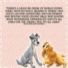 walt disney disney quotes dogs lady and the tramp quotes cerebral ...