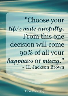 Choose your life's mat carefully. From this one decision will come 90 ...