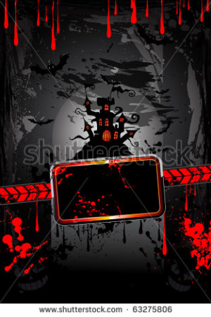 Blank Halloween Flyer Suggestive halloween grunge