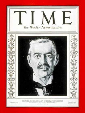 Time - Neville Chamberlain - Apr. 25, 1932 - Great Britain - Prime ...