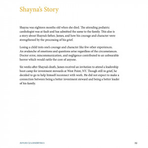 Shayna s Story Shayna was eighteen months old when she died. The ...