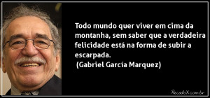 ... pensamentos, recados e capa para facebook de Gabriel García Marquez