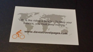 Good Quotes For Back Of Business Cards ~ Cycling Quotes | Daves Travel ...