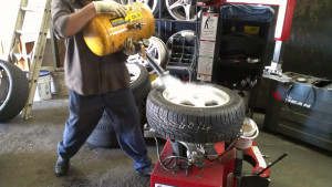 the effects of the tire stuffing makes the tire not want to create a ...