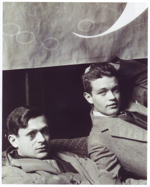 Tristan Tzara and René Crevel by Man Ray, 1928