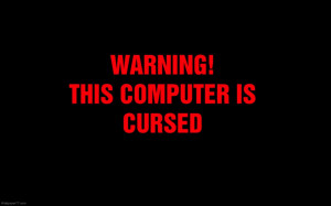 Computer Is Cursed Cute Fun Wallpapers Funny Wallpapers 1600x900 Jpg