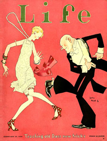 Cover of Life , 2/18/1926 illustration by John Held.