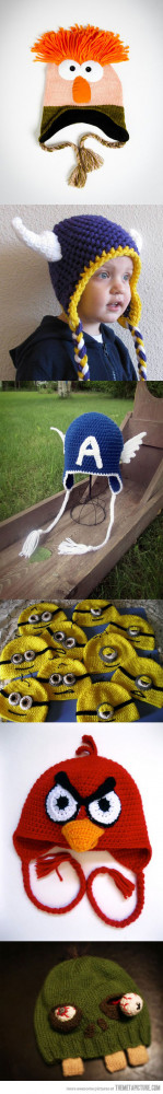 Funny photos funny crochet hats cool