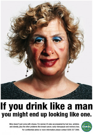 Drinking Too Much Makes Women Ugly. Men? Doesn't Matter