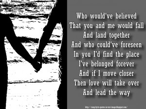 Lead The Way - Mariah Carey Song Lyric Quote in Text Image