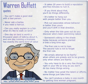 Nice Quotes to start your Day ! ( Warren Buffett quotes)