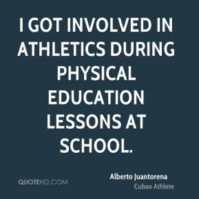 got involved in athletics during physical education lessons at ...