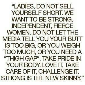 It's not about being skinny It's about being healthy-ignore all the ...