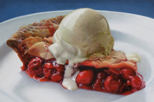 Big Cherry Pie A La Mode By Mary Ellen Johnson Picture