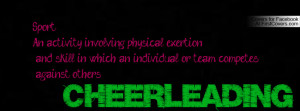 cheerleading is a sport quotes