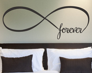 ... Wall Decal Forever Bedroom Decor Home Decor Infinity Loop Wall Quote
