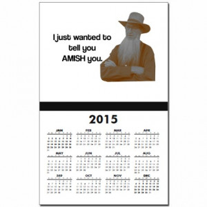 Amish Gifts > Amish Calendars > AMISH You Calendar Print