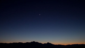 sunset landscapes Moon night sky Silhoutte crescent moon wallpaper ...