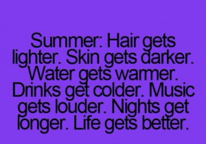 Ahhh, yes. Summer.