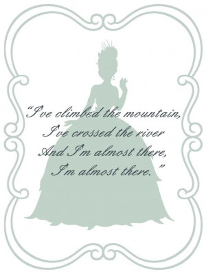 Frog Prince Tiana quote card