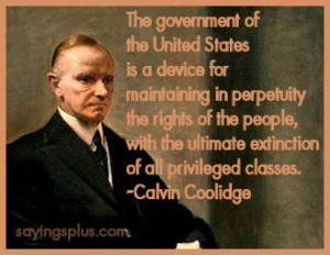 Large collection of Calvin Coolidge quotes and sayings organized by ...