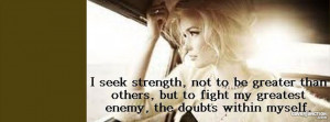 Strength Facebook Cover - CoverJunction