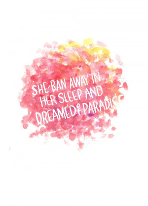 quotes inspiration paradise happiness watercolor