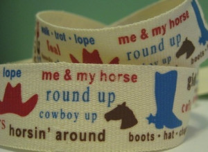 ... western_cowboy_cowgirl_words_woven_twill_ribbon_trim_tape_in_1_inch_w