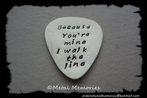 Johnny Cash quote Guitar Pick