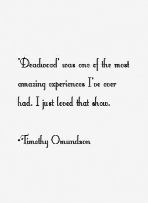 Timothy Omundson Quotes & Sayings