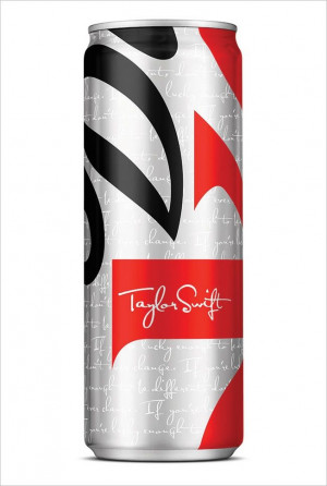 can, replete with Taylor Swift's autograph and inspirational quote ...