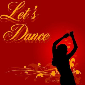 Lets Dance Red Background