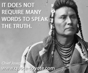 Chief Joseph quotes