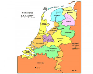 Map Of Holland Netherlands Dutch