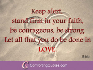 Bible Quote about Keeping Faith