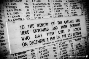 USS Arizona Memorial Wall Quote