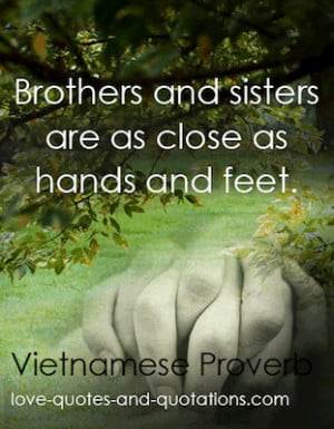 Brother and Sister Quote -