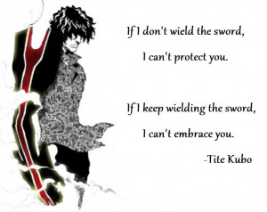... protect you. If I keep wielding the sword, I can’t embrace you